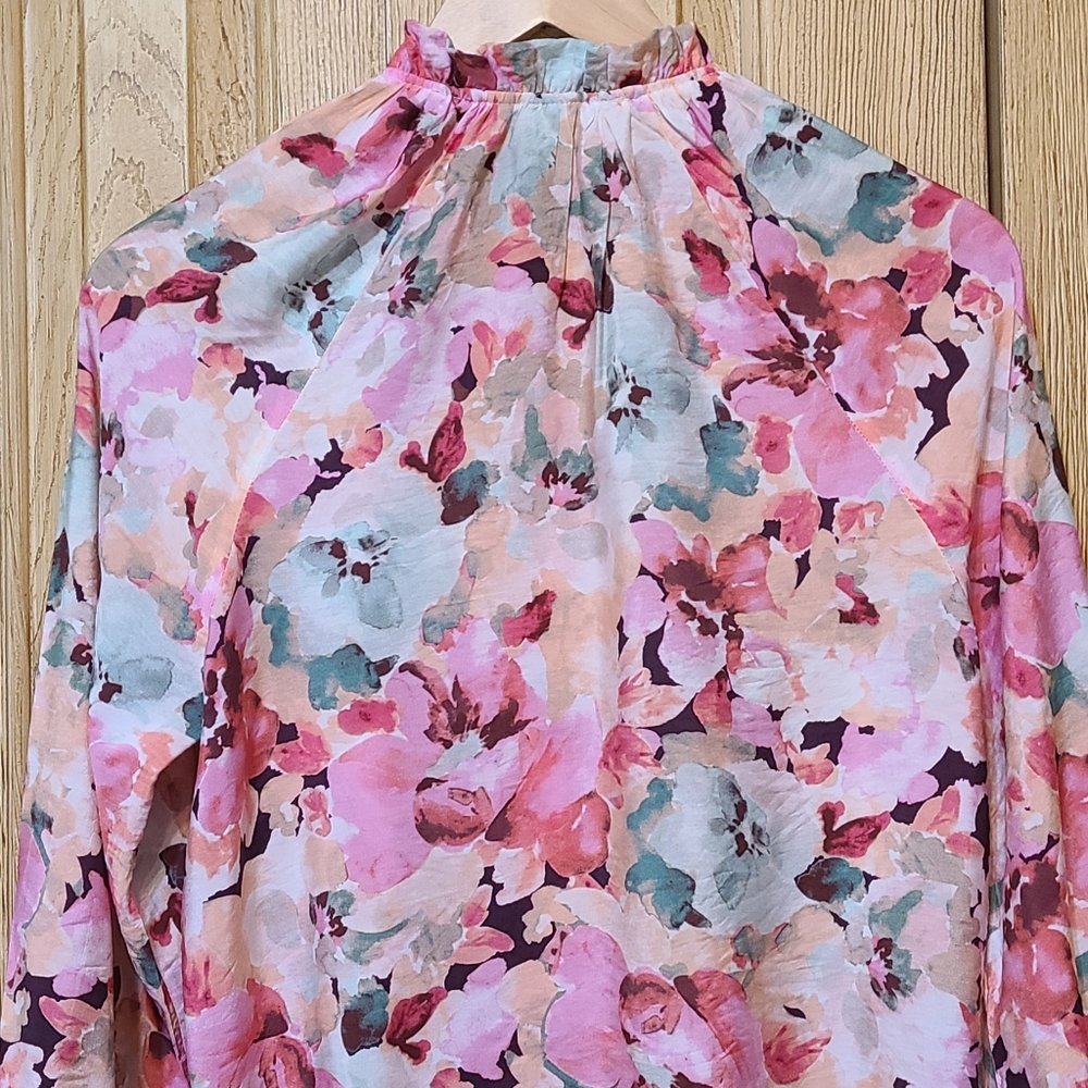 Easy Clothes Floral Ruffle Blouse - Picture 4 of 15